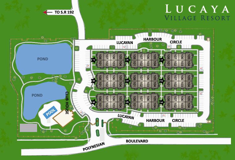 Lucaya Village Resort Siteplan