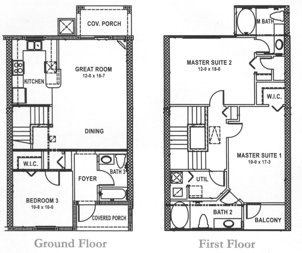 3 Bed Townhouse Floorplan