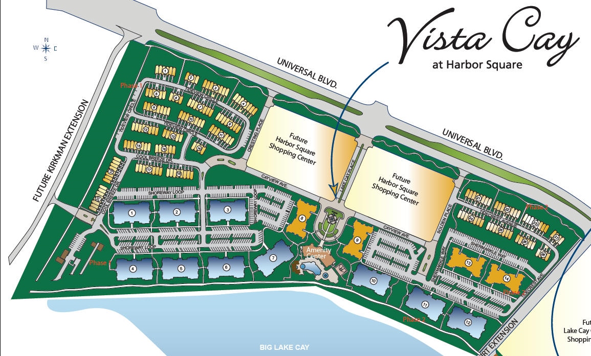 Vista Cay Resort Siteplan