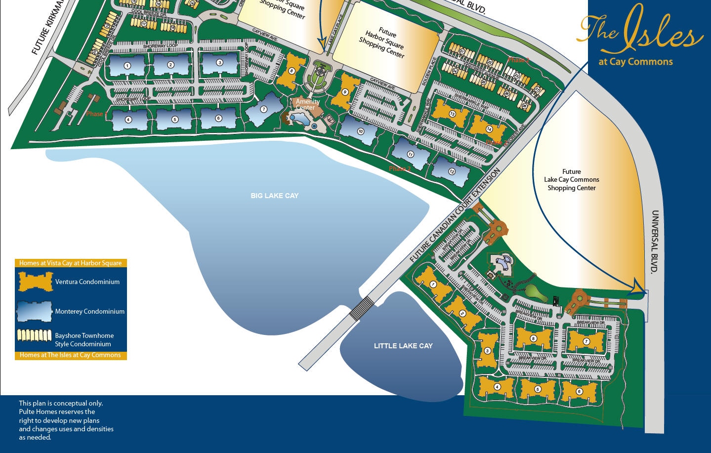 Vista Cay & The Isles Of Cay Siteplan