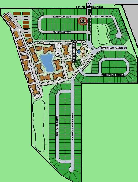 Windsor Palms Resort Sitemap