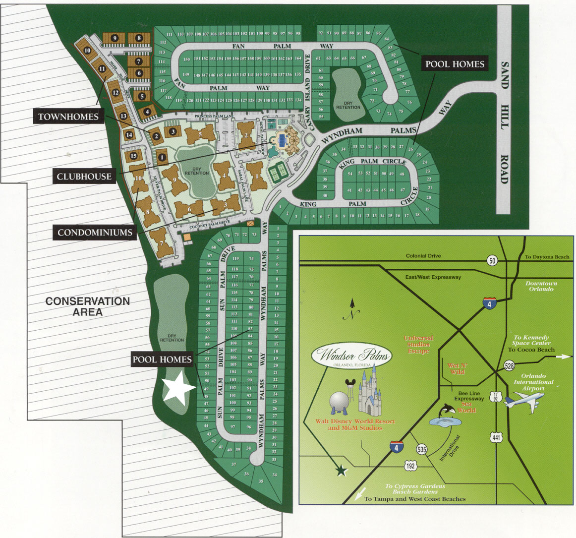 Windsor Palms Resort Map B